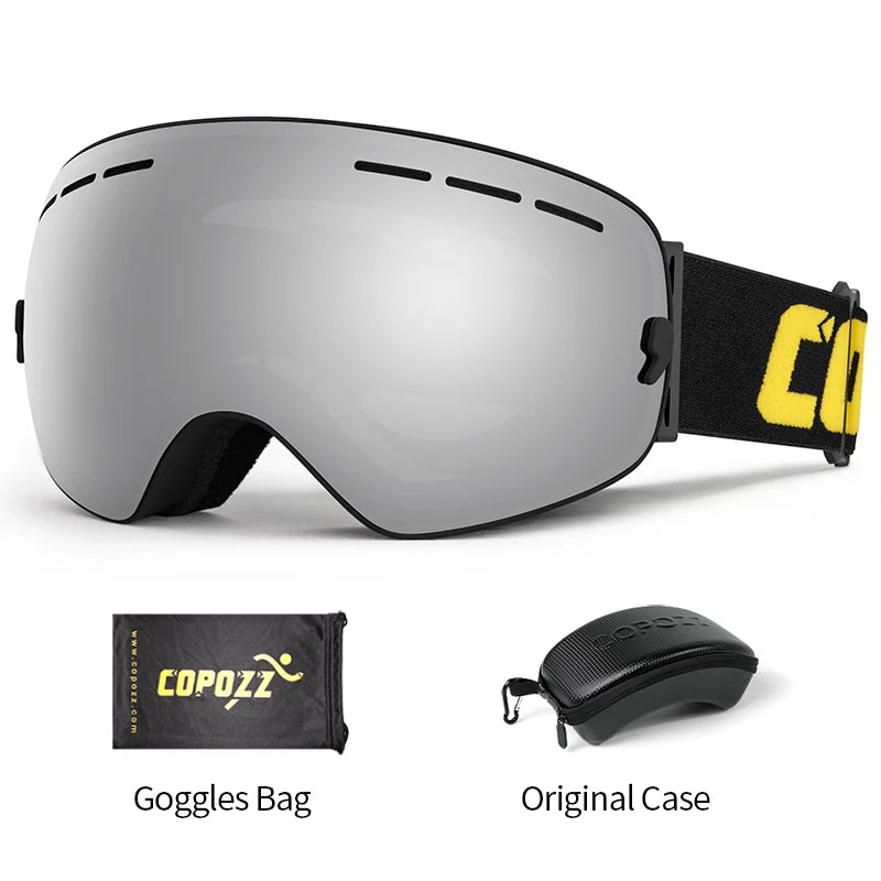 Unisex Anti-Fog UV400 Ski Goggles