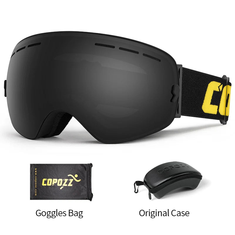 Unisex Anti-Fog UV400 Ski Goggles
