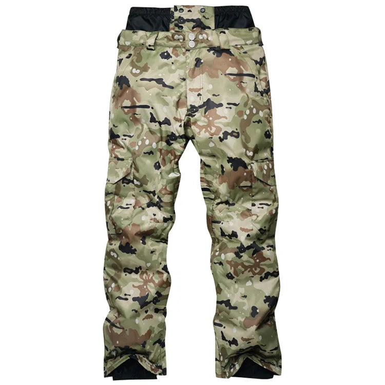 New Mens Camouflage Ski Suit Waterproof Breathable Set