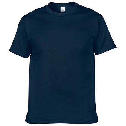 Men's T-Shirt - O-Neck, Pure Color, Short Sleeve, XS-3XL Casual Tee