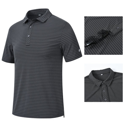 Men's Casual Polo – Short Sleeve Streetwear Shirt for Vacation & Daily Wear