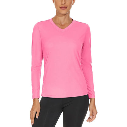 KEFITEVD UPF 50+ Women Long Sleeve T-Shirt UV Protection