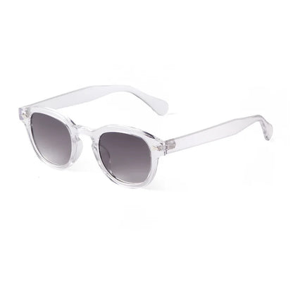 Unisex Vintage Shell Round Sunglasses