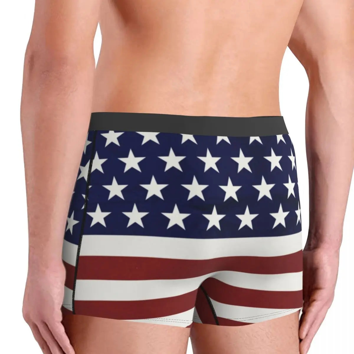 4th Of July American USA Flag Underwear 3D Pouch Boxers