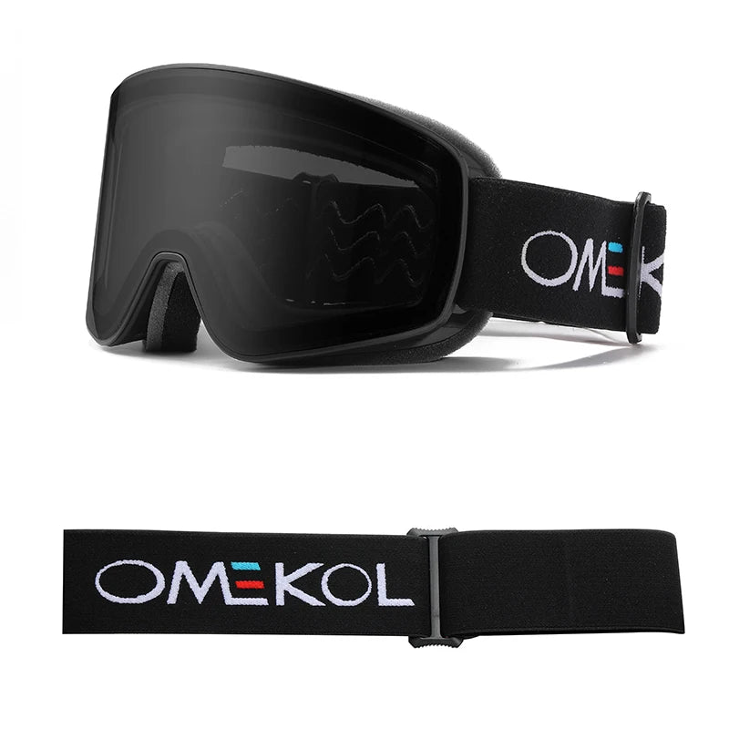 ELAX Double-Layer Anti-Fog Ski Goggles