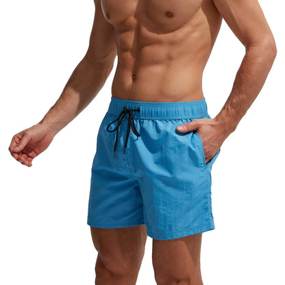 Men's Beach Shorts Back Pocket Slacks Quick-Dry Swim Trunks