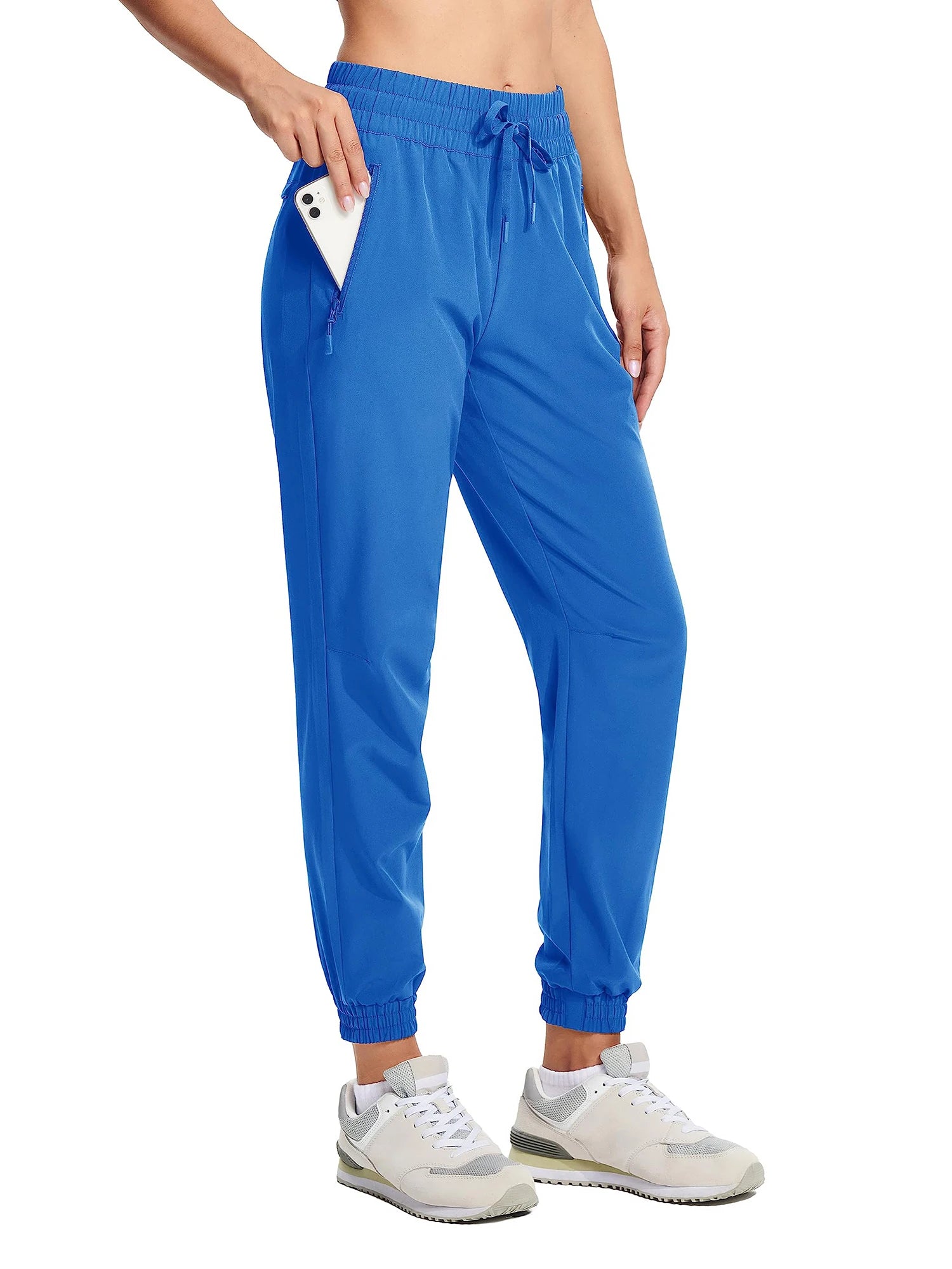 Women's Summer Quick-Dry Pants – Lightweight, Waterproof, and Breathable Hiking Trousers with Zipper Pockets for Outdoor Running and Activities