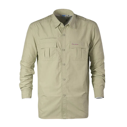 Men Fishing Shirts Fast Dry UPF45 UV Performance Clothing