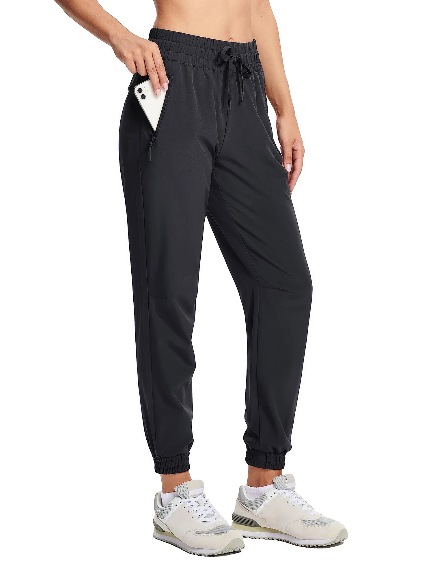 Women's Summer Quick-Dry Pants – Lightweight, Waterproof, and Breathable Hiking Trousers with Zipper Pockets for Outdoor Running and Activities