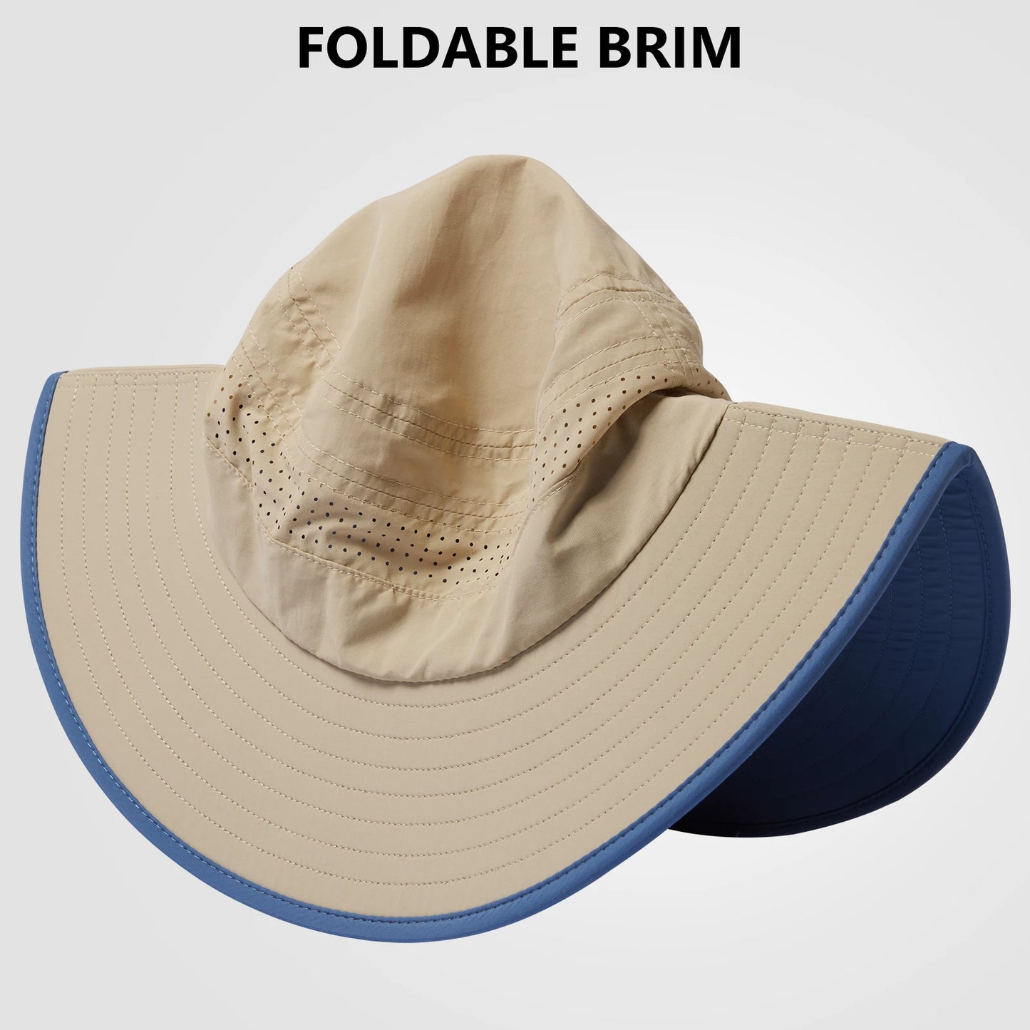 UPF 50+ Foldable Water-Resistant Sun Bucket Hat Outdoor