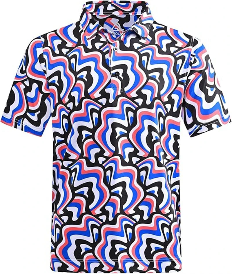 Men's Printed Polo Golf Shirt Pattern