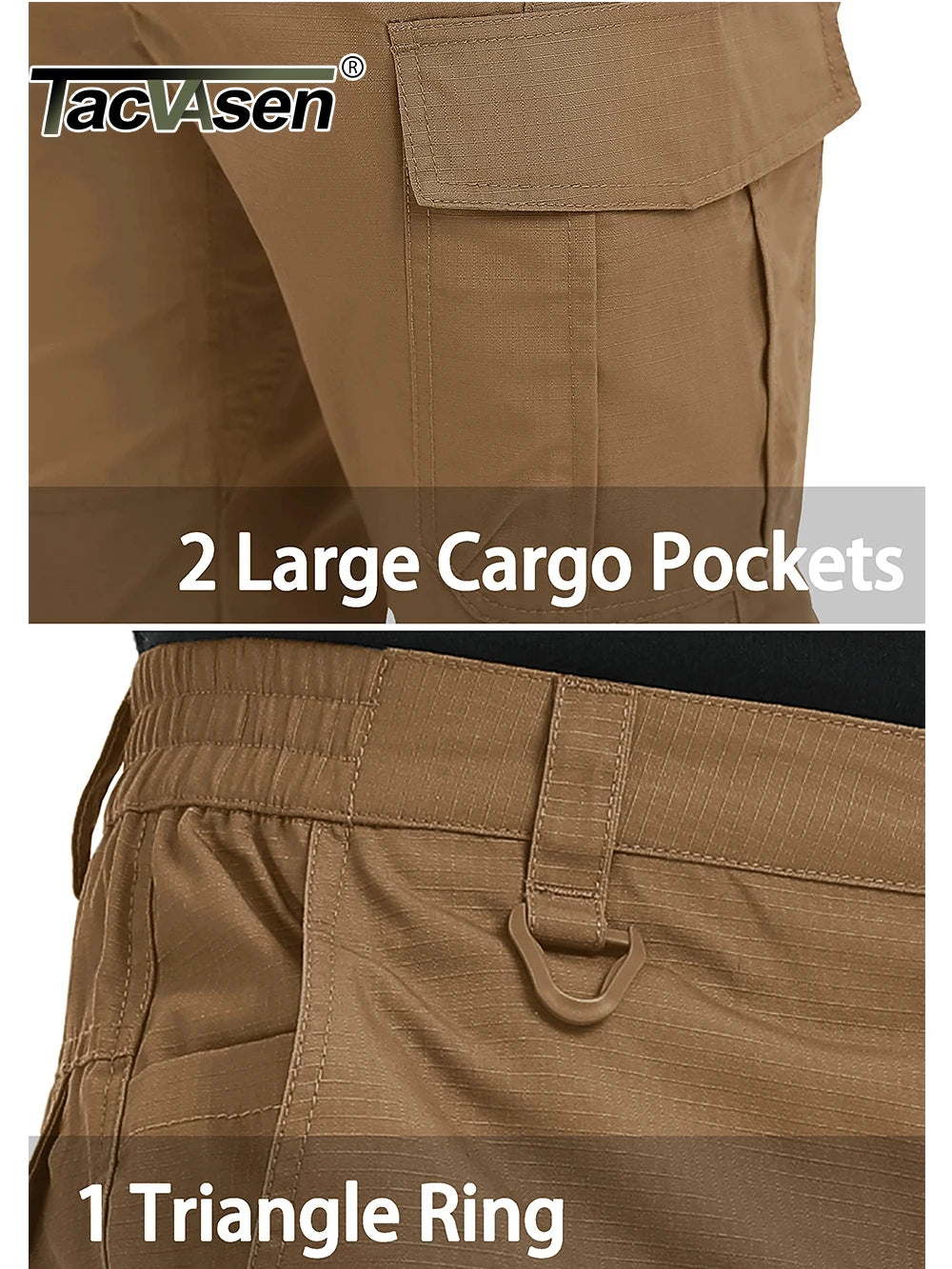 TACVASEN Cargo Work Pants With Multi-Pockets For Men