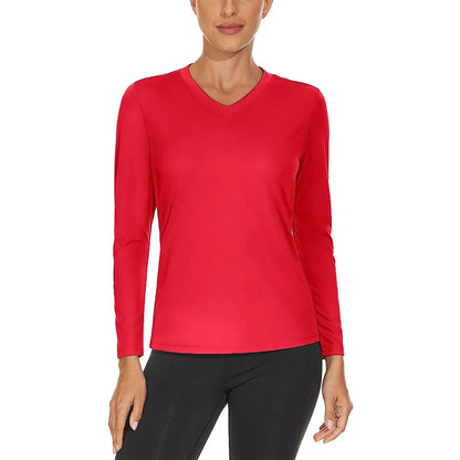 KEFITEVD UPF 50+ Women Long Sleeve T-Shirt UV Protection