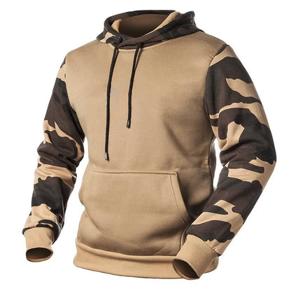 Men's Winter Casual Fleece Hoodies Male Outdoor Camouflage 2XL