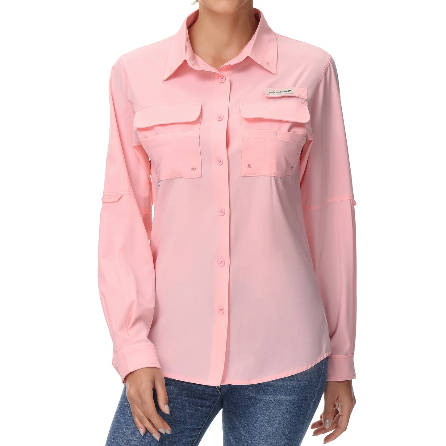 Bassdash Women's UPF 50 Long Sleeve Fishing Shirt Quick Dry