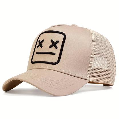 Unisex Xx Embroidery Baseball Net Caps Adjustable Casual Hat