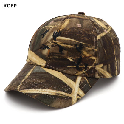 KOEP New Tree Orange Camo Baseball Cap for Men Fishing Hunting