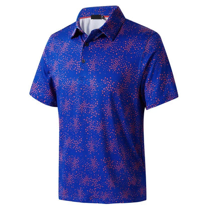 Men's Printed Polo Golf Shirt Pattern