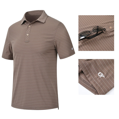 Men's Casual Polo – Short Sleeve Streetwear Shirt for Vacation & Daily Wear