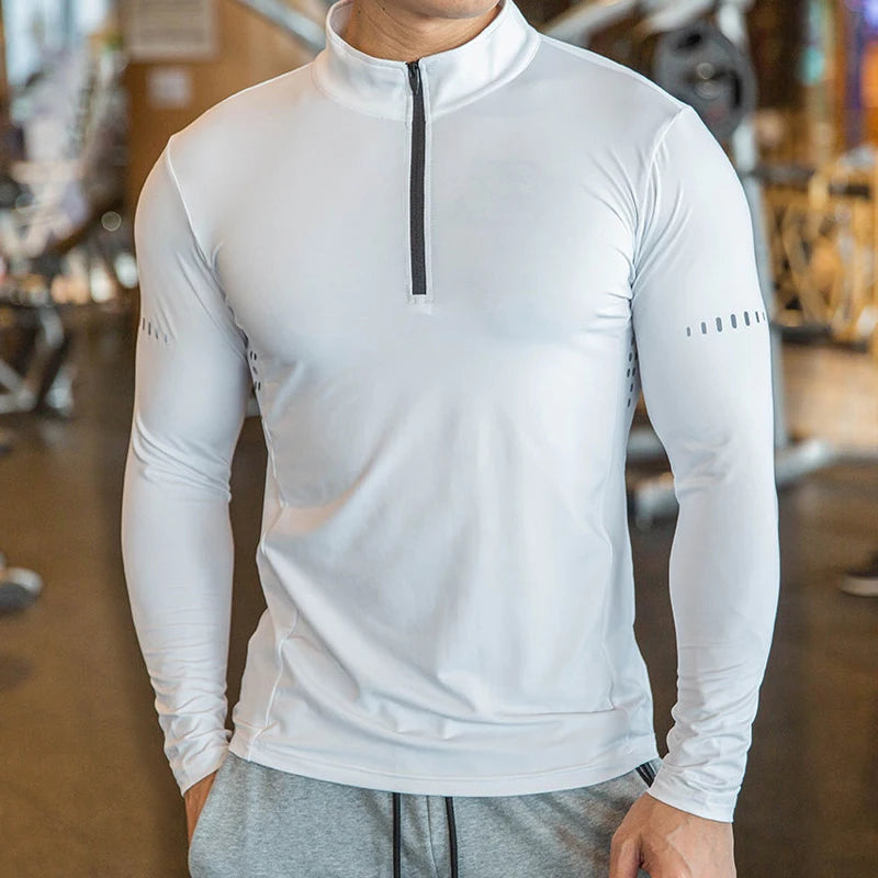 2024 New Men Compression Running T Shirt Quick Dry Sportswear