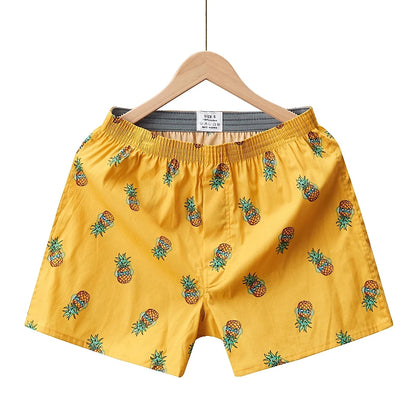 1Pc Men's Boxers Printing Arrow Panties Oversized Cotton Shorts