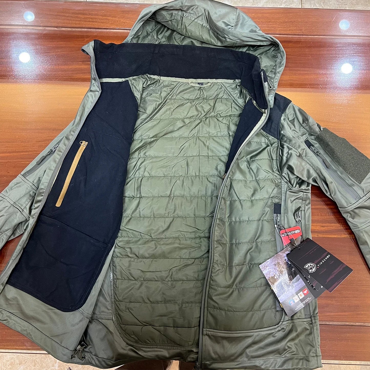 Tactical Soft Shell Hooded Jackets Mens Outdoor Windproof Waterproof