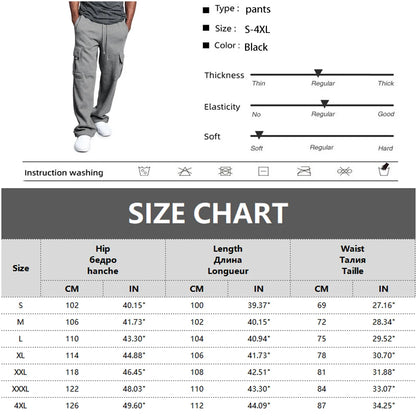 Mens Sweatpants Straight Fit Joggers for Sports Streetwear