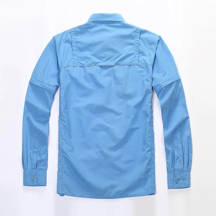 Men Fishing Shirts Fast Dry UPF45 UV Performance Clothing