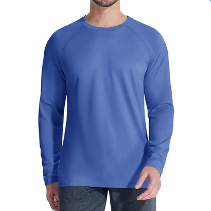 Fleece Lined T Shirts Mens Thermal Pullover Tops