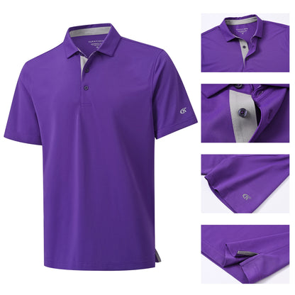 Men's Casual Polo – Short Sleeve Streetwear Shirt for Vacation & Daily Wear