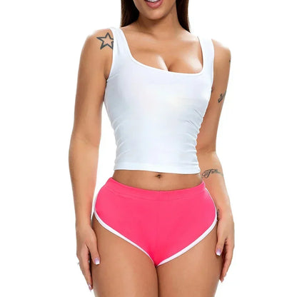 Summer Women's Casual Yoga Shorts Sports Fitness Workout Shorts