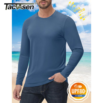 UPF 80+ Sun Protection T-Shirts Quick Dry Long Sleeve