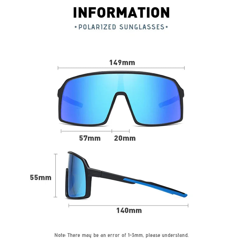 Unisex Polarized Large Frame Sunglasses