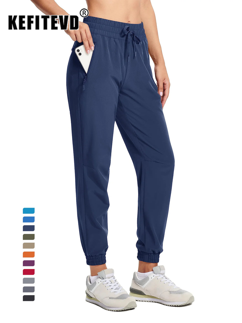 Women's Summer Quick-Dry Pants – Lightweight, Waterproof, and Breathable Hiking Trousers with Zipper Pockets for Outdoor Running and Activities
