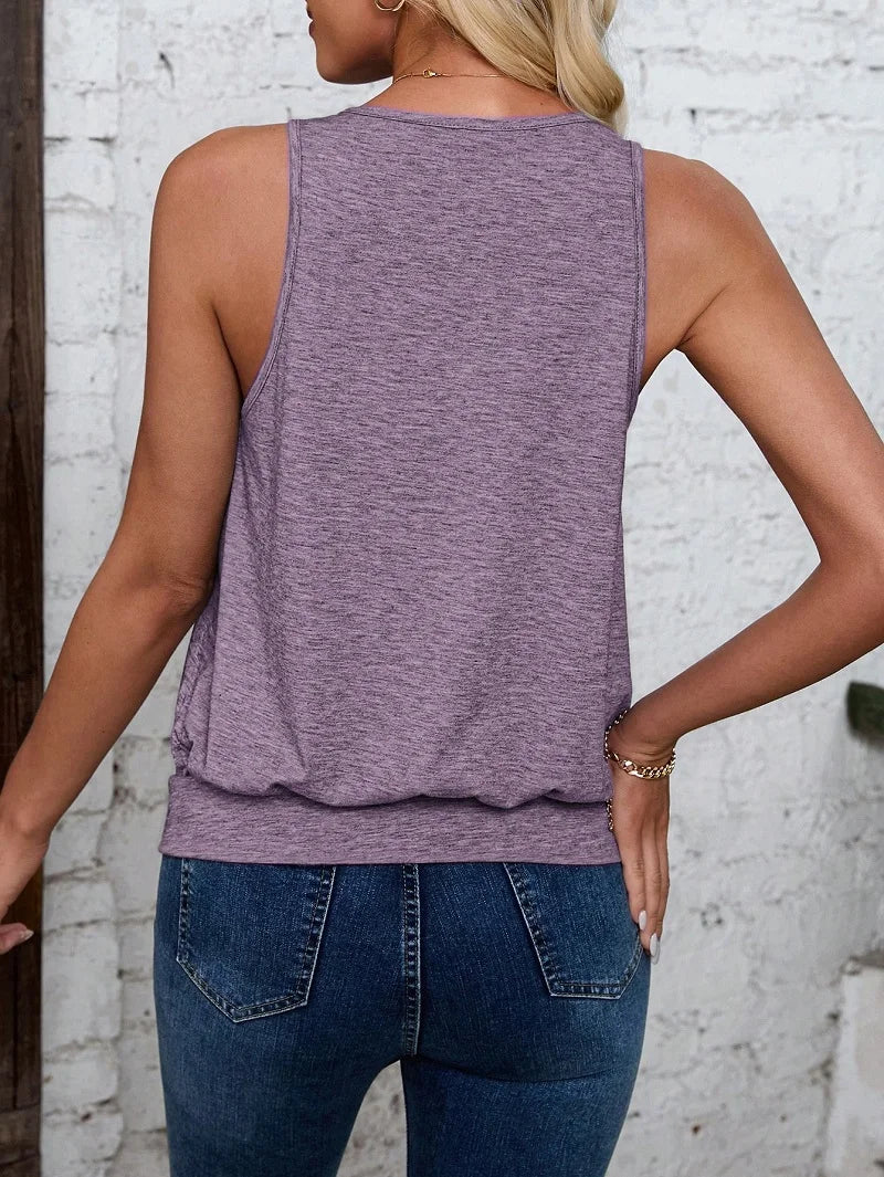 New Summer Women's V-neck Tank Top