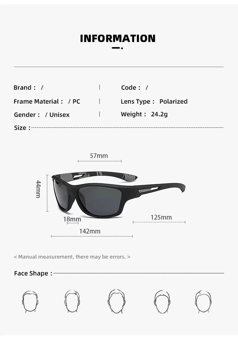 Fashion Sports Model Sunglasses 336 Men's Polarized Glasses