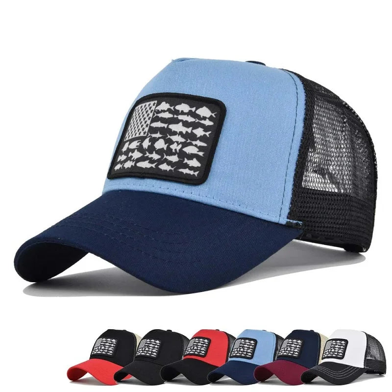 Unisex Snapback Caps Men Breathable Mesh Hats for Women