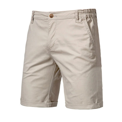 2021 New Summer 100% Cotton Solid Shorts Men High Quality