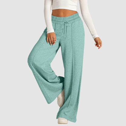 Tie Pants For Women Summer Casual Loose Wide Leg Trousers