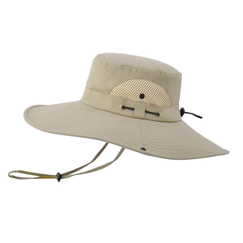 Unisex Wide Brim Bucket Hat for Outdoor Sports