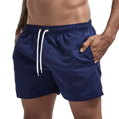 Mens Swim Trunks with Mesh Lining Side Pockets Quick Dry