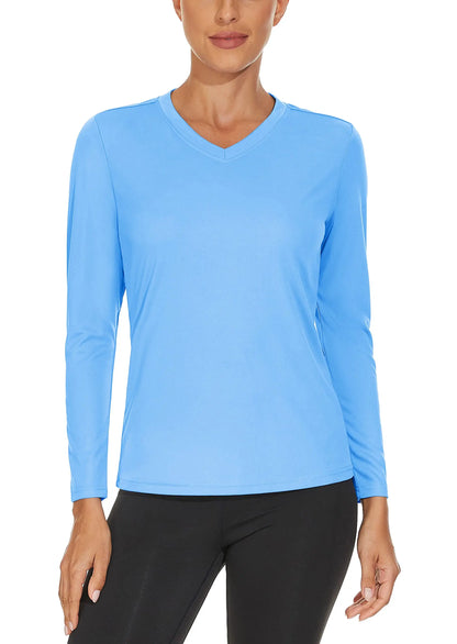 KEFITEVD UPF 50+ Women Long Sleeve T-Shirt UV Protection