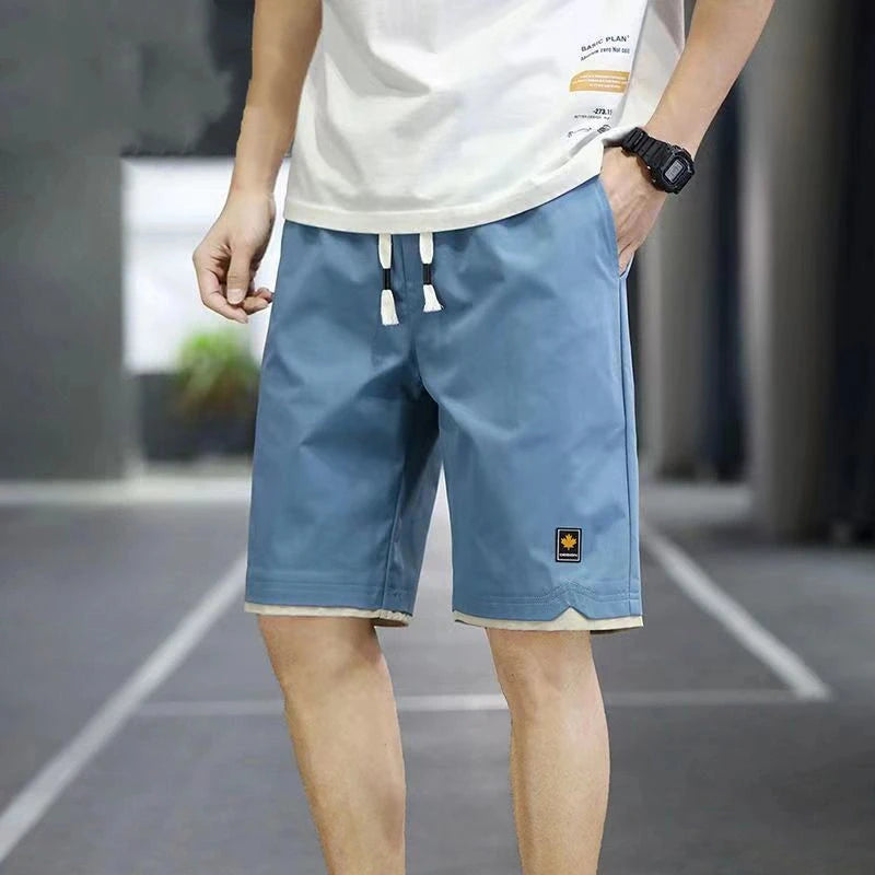 Men's Shorts Summer New Loose Elastic Waist Casual Trend