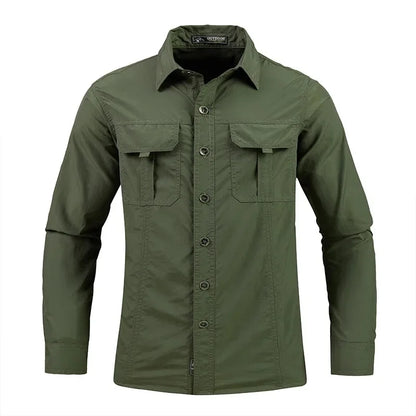 Men's Lightweight Quick-Drying Tactical Long-Sleeved Shirt