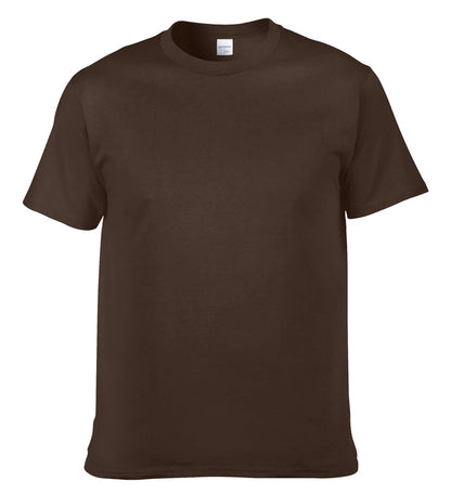Men's T-Shirt - O-Neck, Pure Color, Short Sleeve, XS-3XL Casual Tee