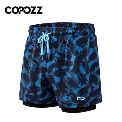 COPOZZ Summer Men's Beach Swimming Trunks Plus Size Swimwear