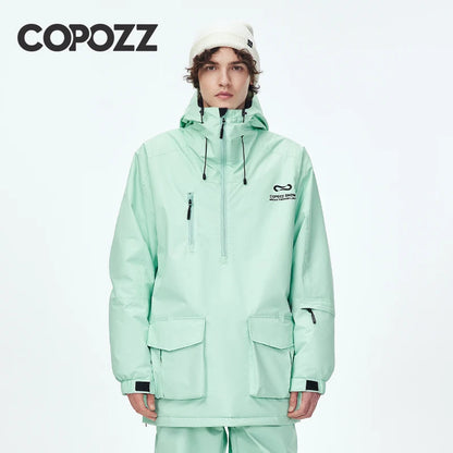 COPOZZ Waterproof Thicken Snow Clothes Unisex Ski Jacket Pants