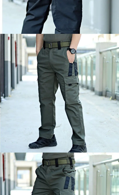 New Tactical Work Pants Men Outdoor Cargo Waterproof Trousers