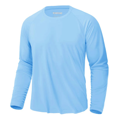 UV Shirt Men's O-Neck Long Sleeve UPF 50+ Tee