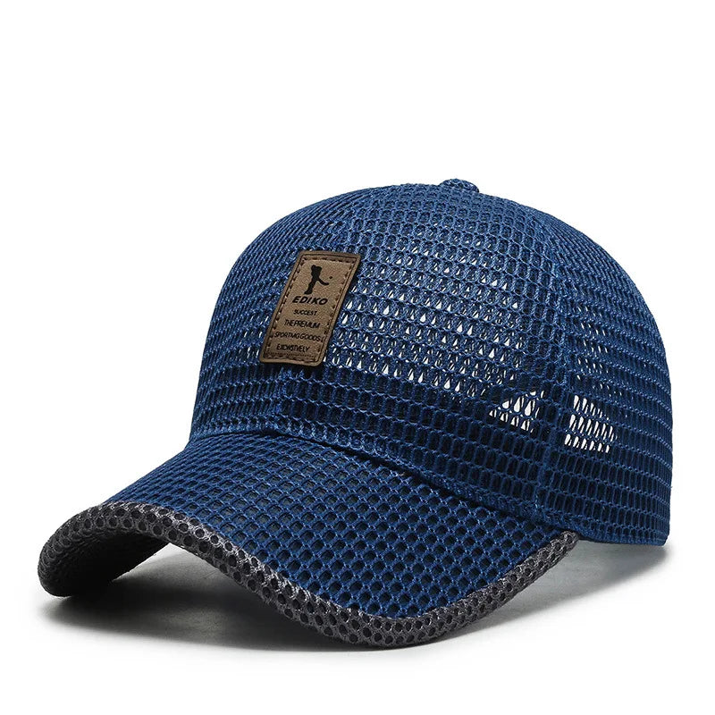 Unisex Summer Fishing Baseball Mesh Snapback Hat